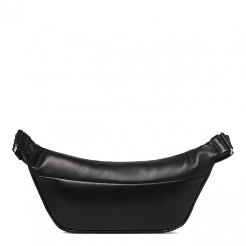 Black Leather Belt Bag