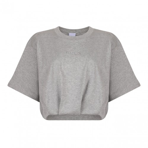 Light Grey Logo Embossed T-Shirt