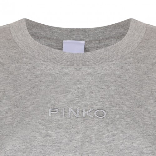 Light Grey Logo Embossed T-Shirt