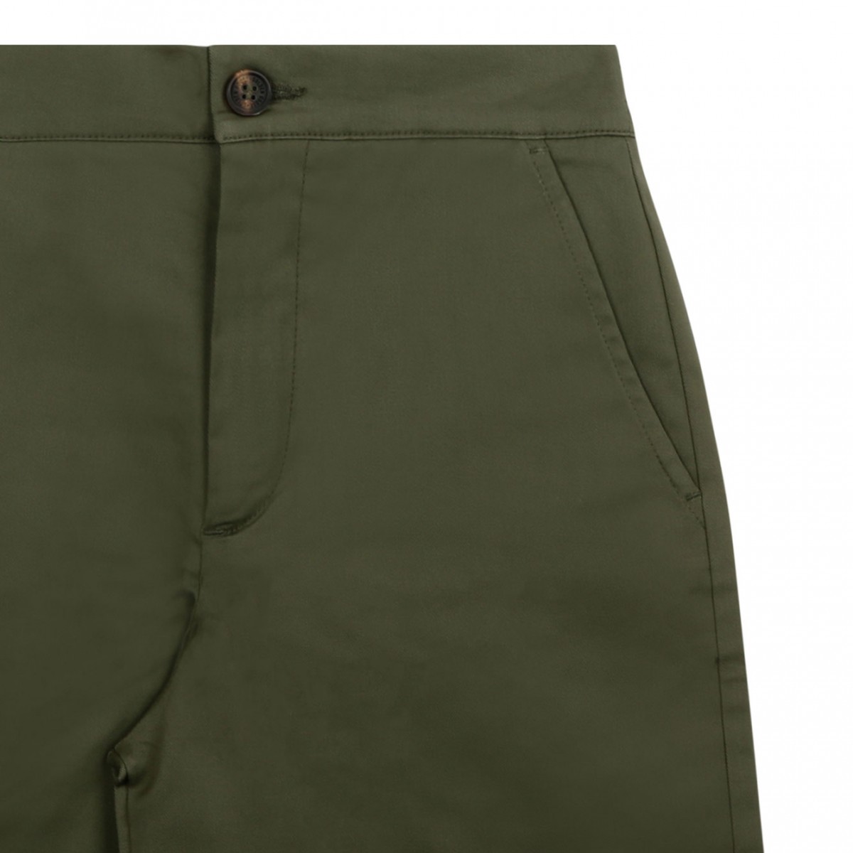 Olive Green Chino Shorts