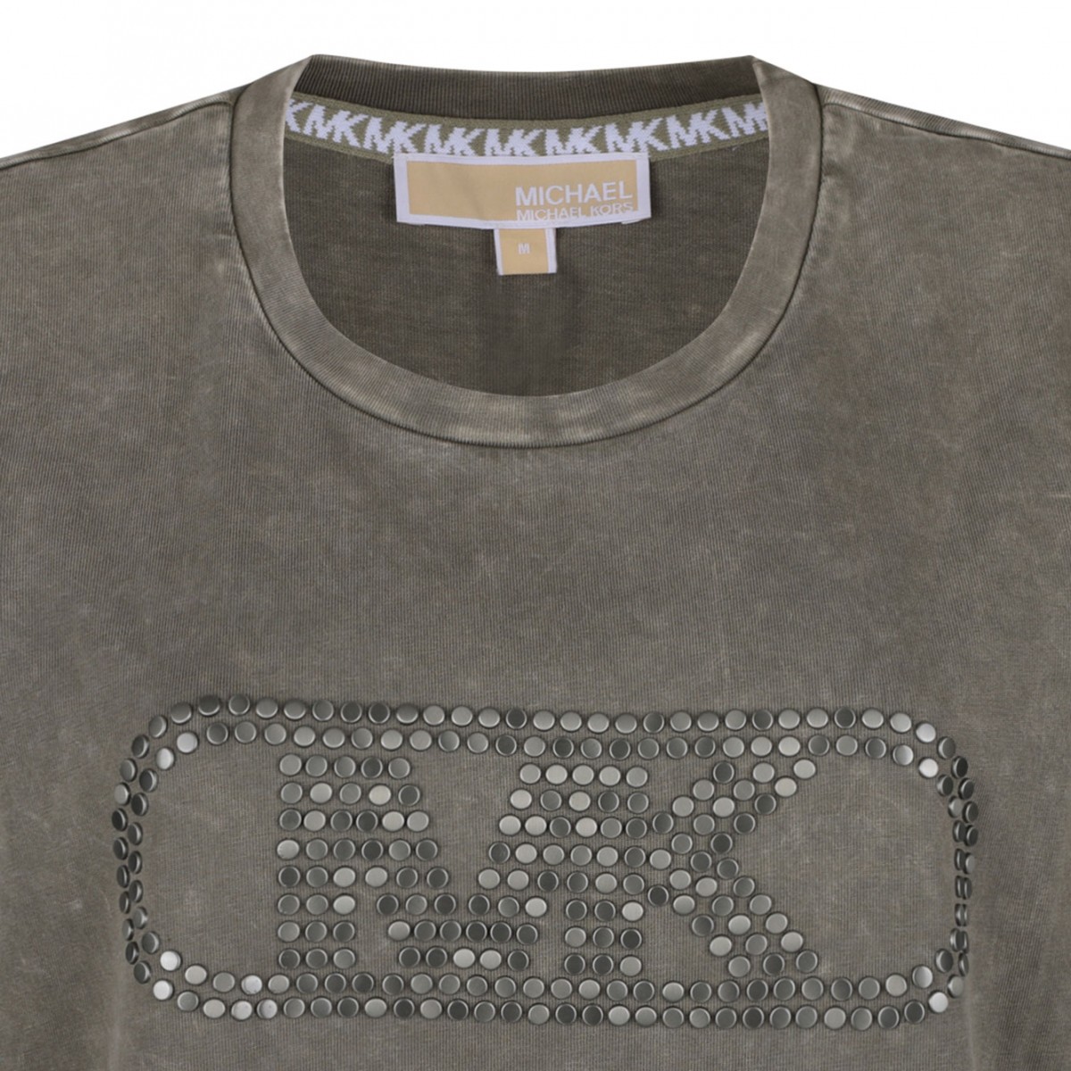 Moss Green Empire Stud T-Shirt