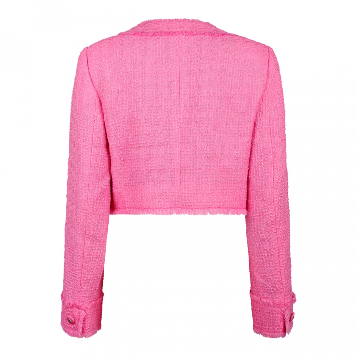 Pink Short Raschel Tweed Jacket