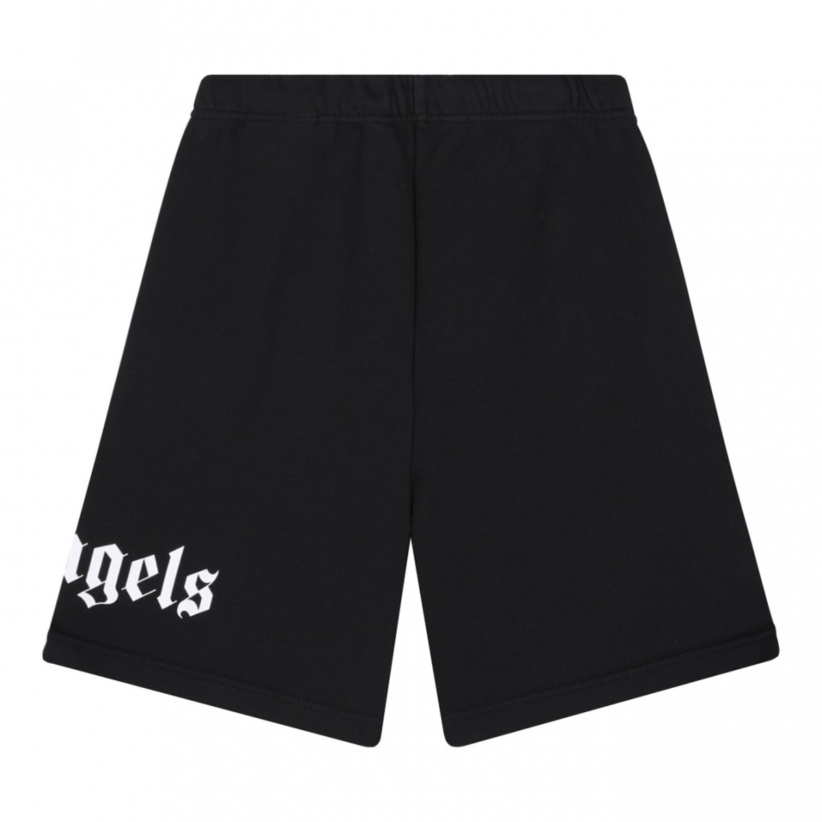 Black Logo Print Track Shorts