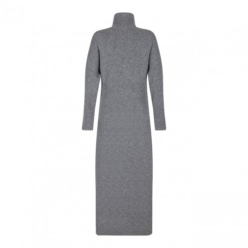 Melange Grey Long Dress