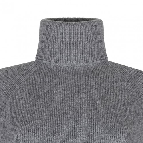 Melange Grey Long Dress