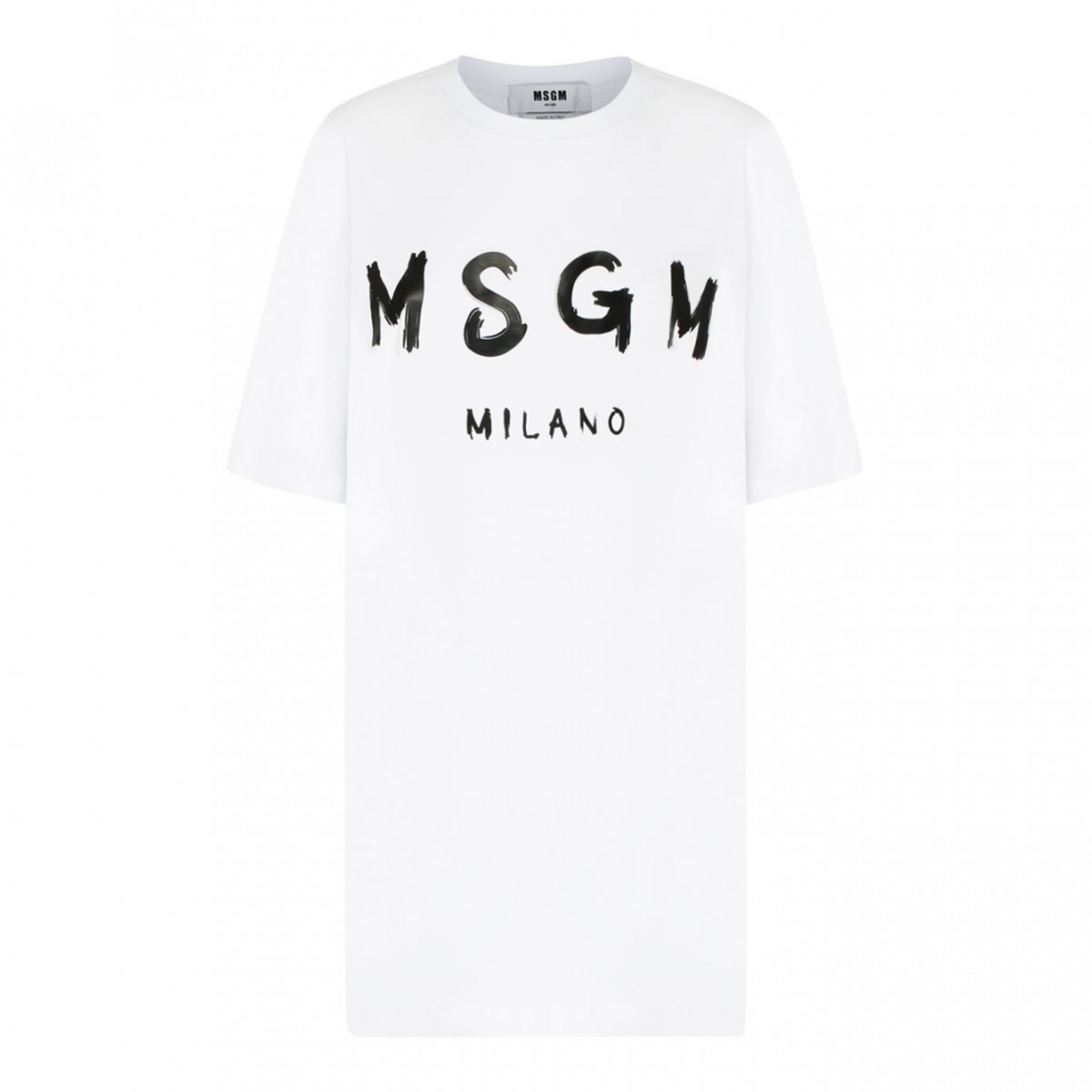 White Logo Print T-Shirt