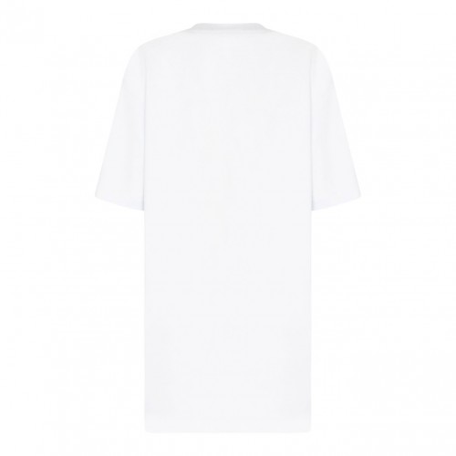 White Logo Print T-Shirt 2
