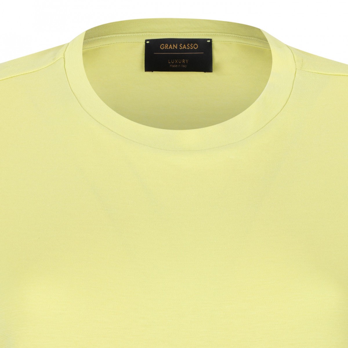 Light Yellow Turn Up Sleeve T-Shirt