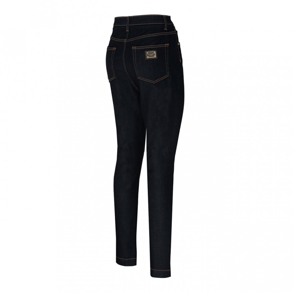 Dark Navy Cotton Skinny Jeans