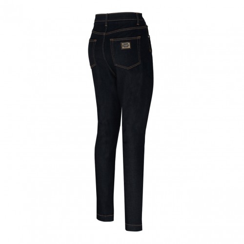 Dark Navy Cotton Skinny Jeans