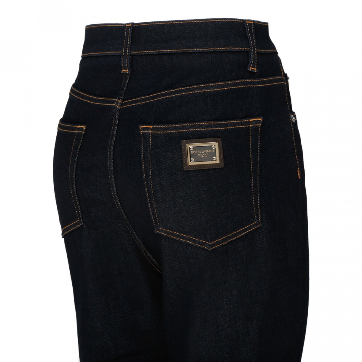 Dark Navy Cotton Skinny Jeans