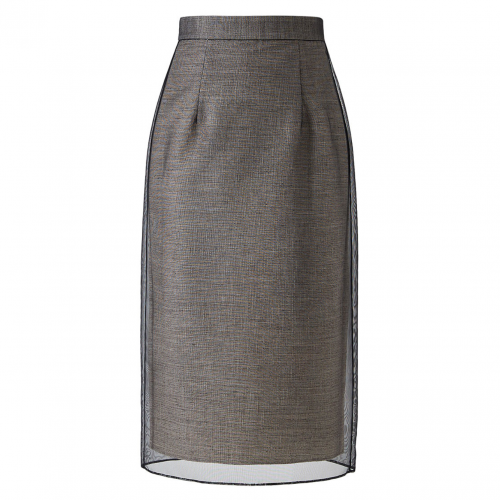Dark Grey Midi Skirt