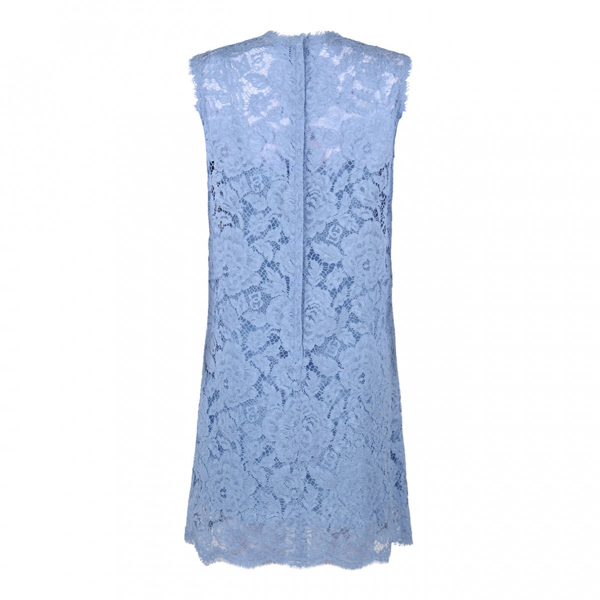 Light Blue Floral Lace Dress