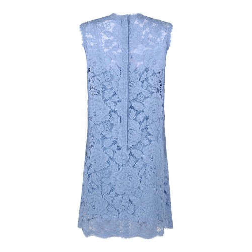 Light Blue Floral Lace Dress