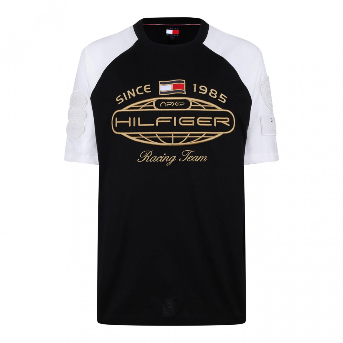 Black Logo Embroidered T-Shirt