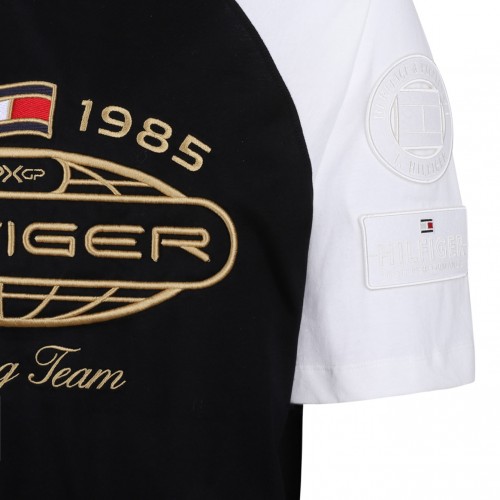 Black Logo Embroidered T-Shirt