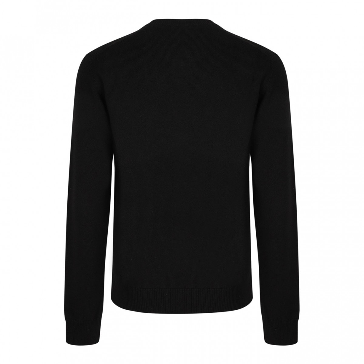 Black Logo Tag Sweater