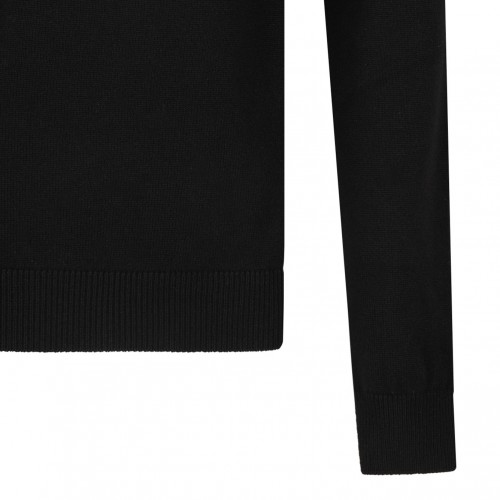 Black Logo Tag Sweater