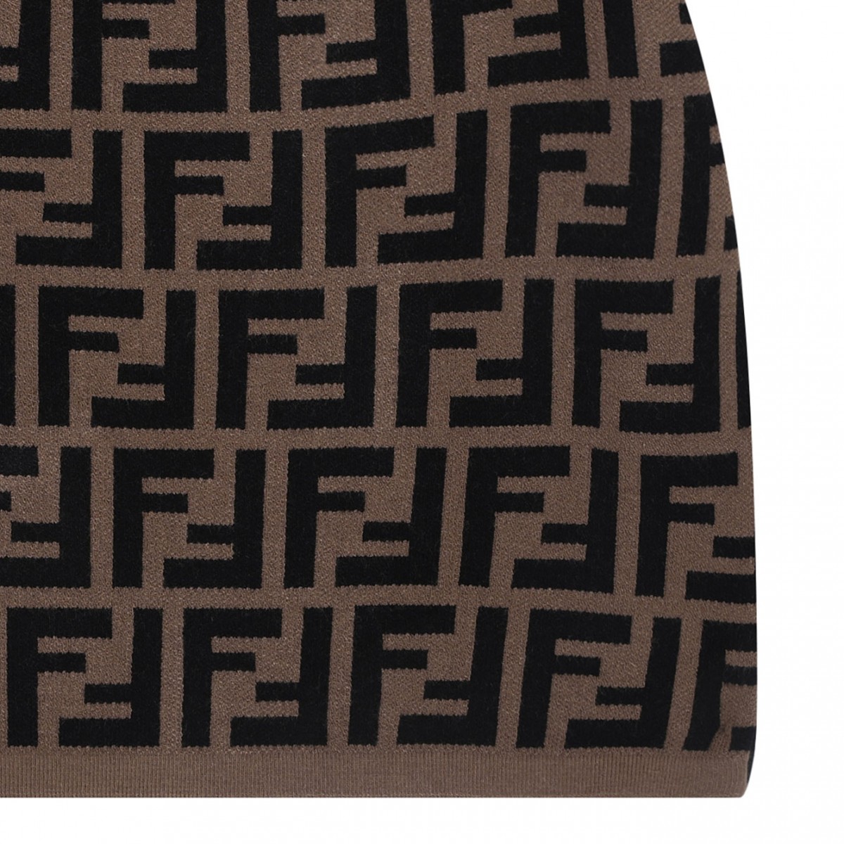 Brown Logo Motif Skirt