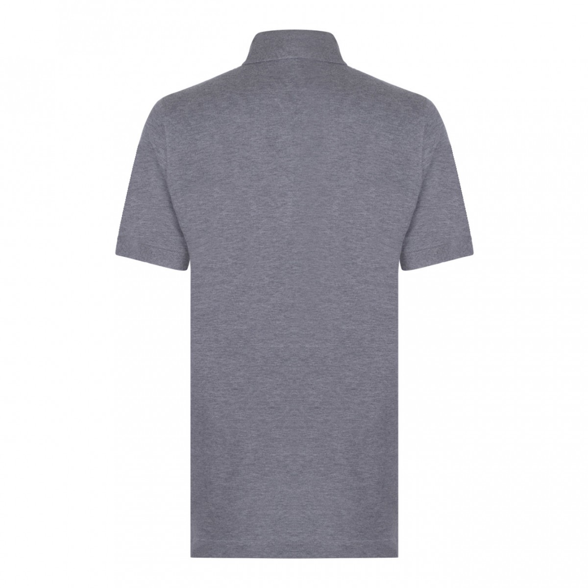 Grey Logo Plaque Polo Shirt