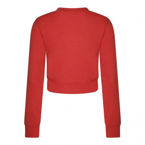 Red Cut Out Logo Sweatshirt