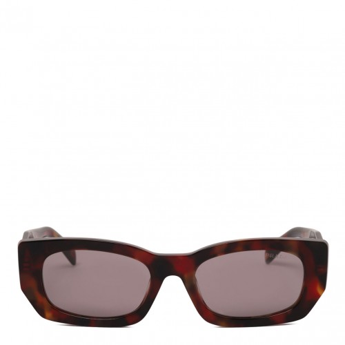 Brown Rectangular Sunglasses