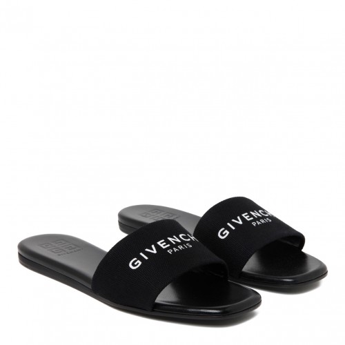 Black 4G Slide Sandals 2