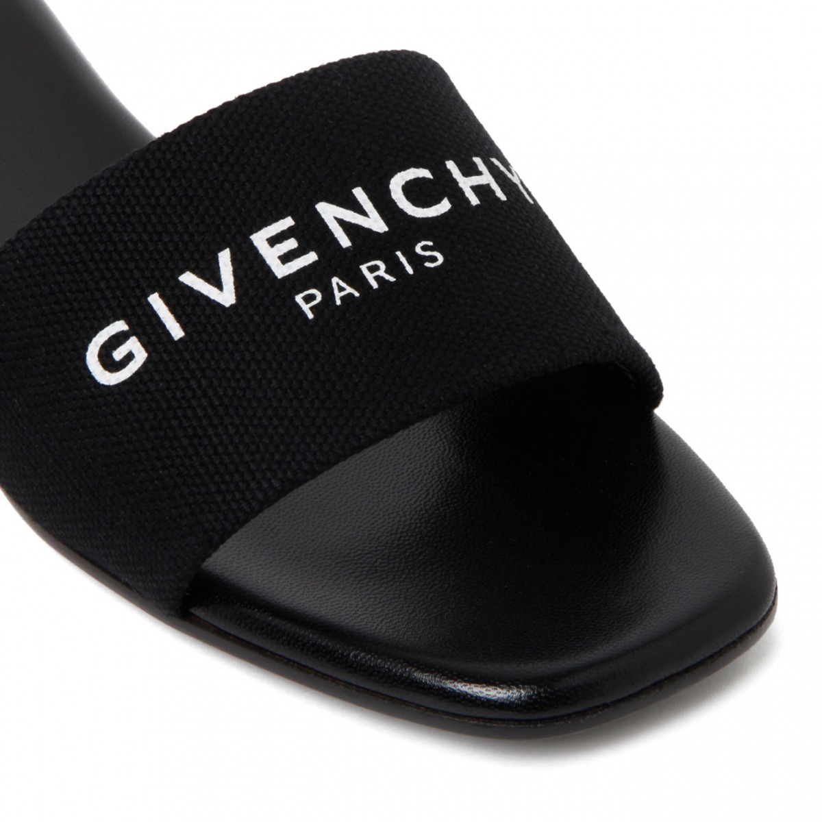 Black 4G Slide Sandals