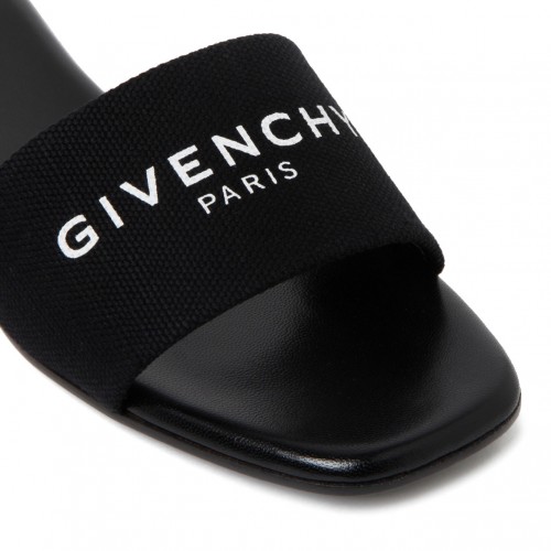 Black 4G Slide Sandals