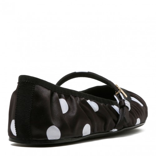 Black and White Printed Ballerina