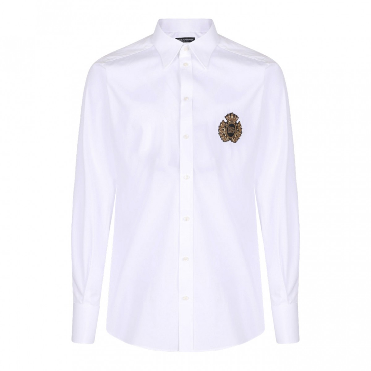 White Logo Patch Shirt