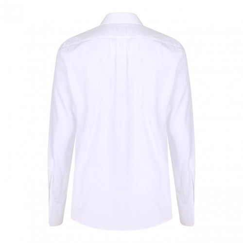 White Logo Patch Shirt