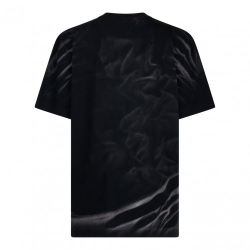 Black Logo Embossed T-Shirt