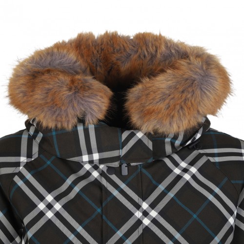 Multicolour Check Bomber Jacket