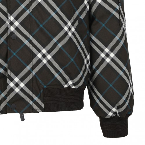 Multicolour Check Bomber Jacket