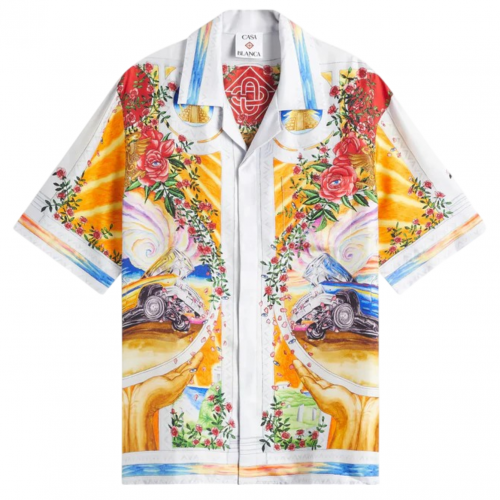 A Tournade De Rose Silk Shirt