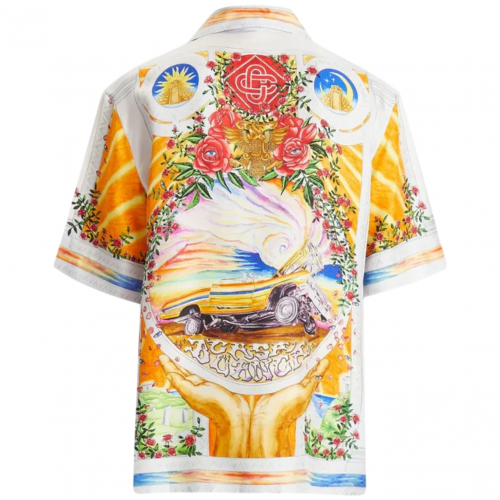 A Tournade De Rose Silk Shirt 2