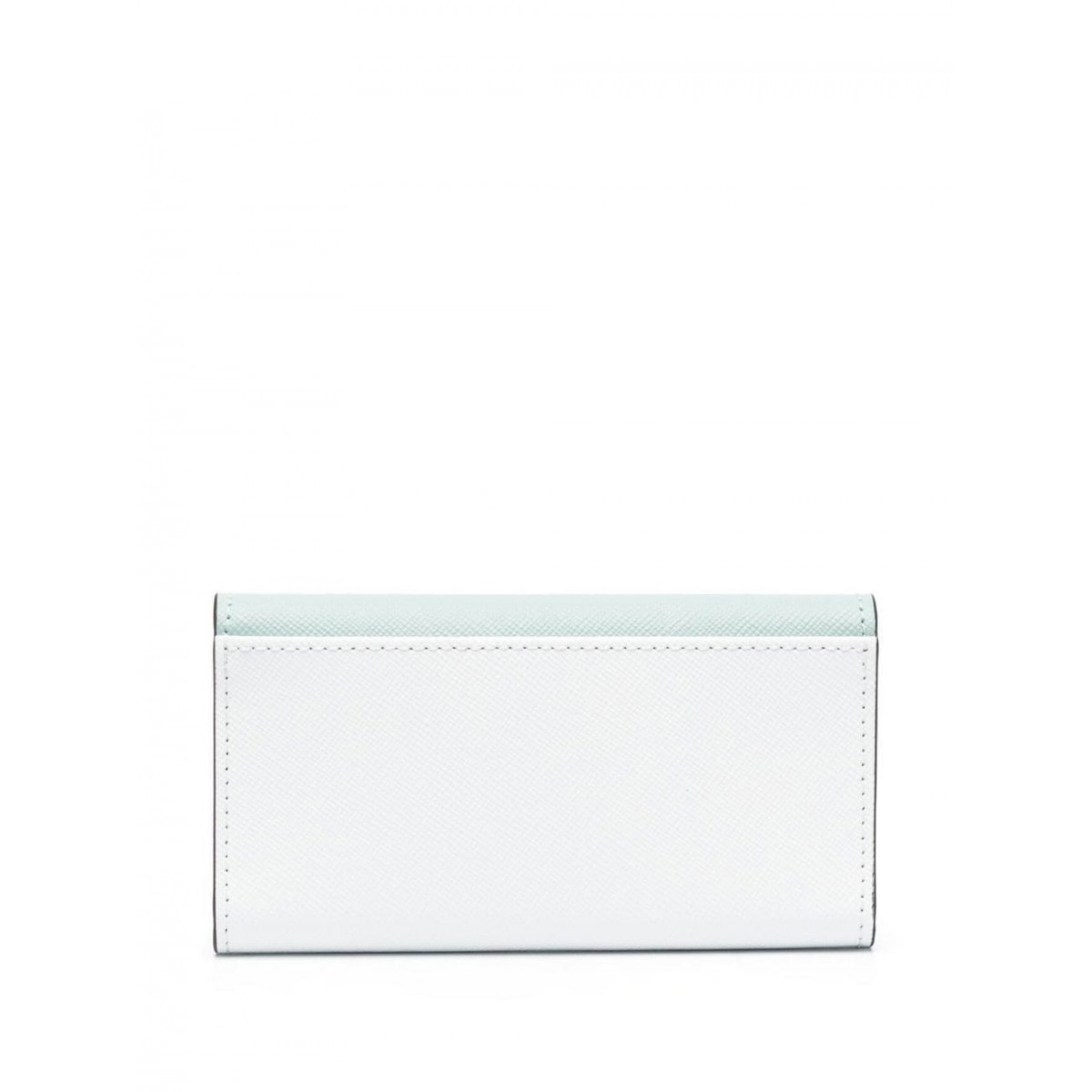 Tea Green and Limestone Leather Keyholder Wallet