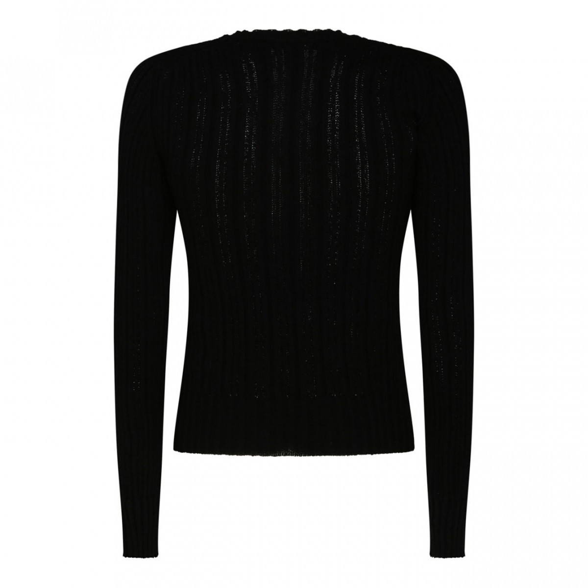Black Cotton Blend Jumper