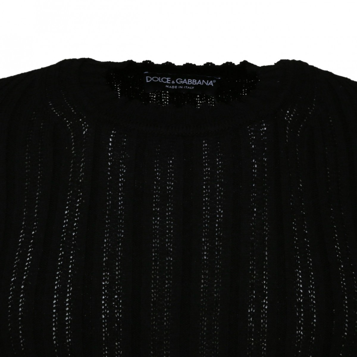 Black Cotton Blend Jumper