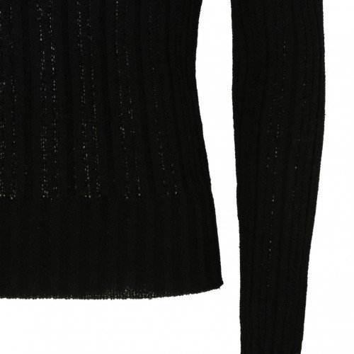 Black Cotton Blend Jumper