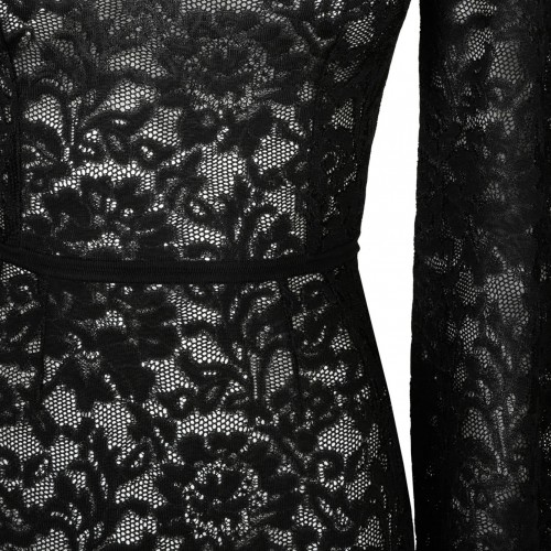 Black Lace Mini Dress