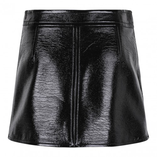 Black Reedition Vinyl Mini Skirt 2