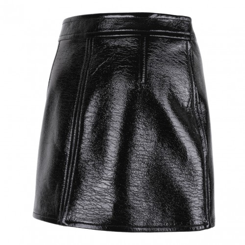 Black Reedition Vinyl Mini Skirt