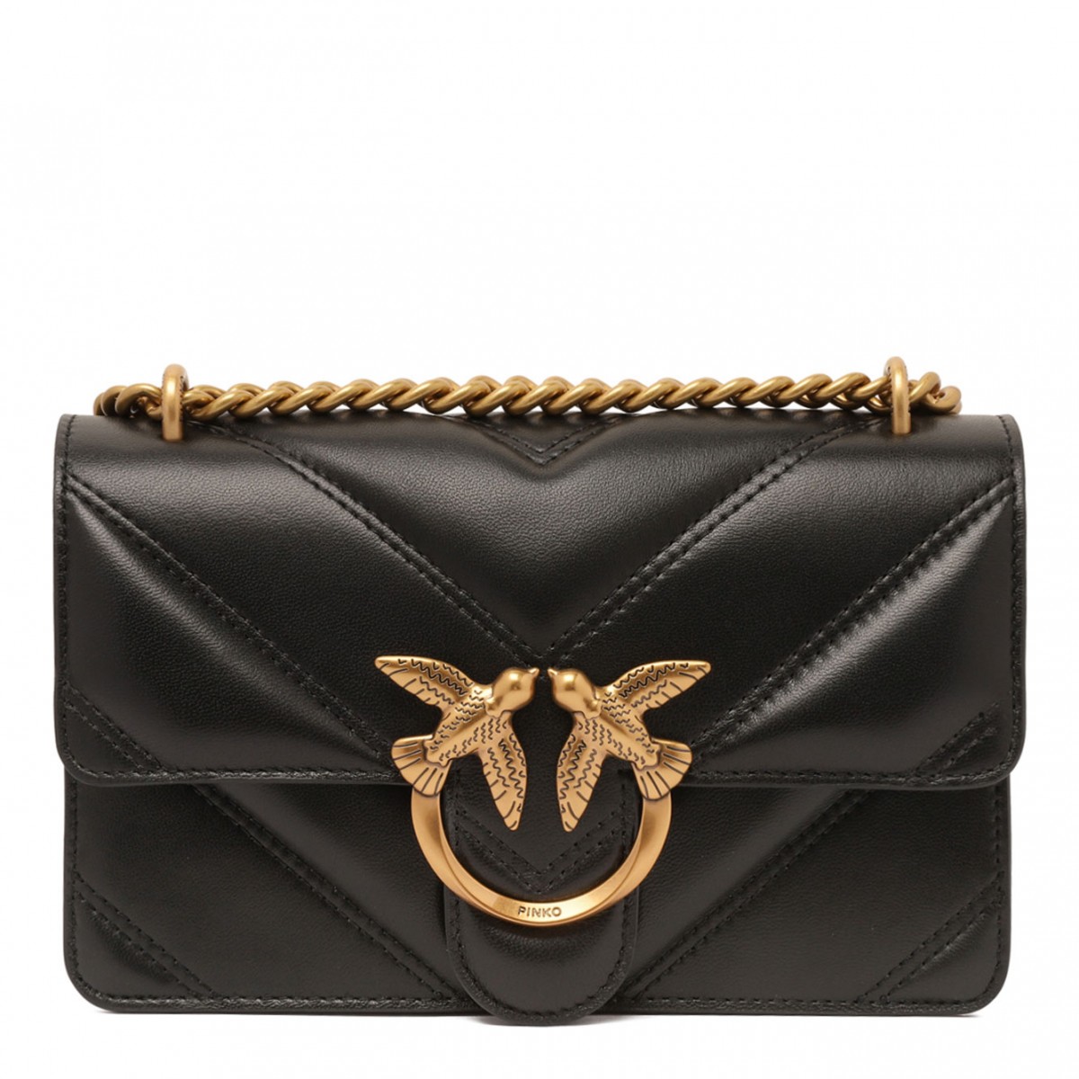 Black Mini Love One Shoulder Bag