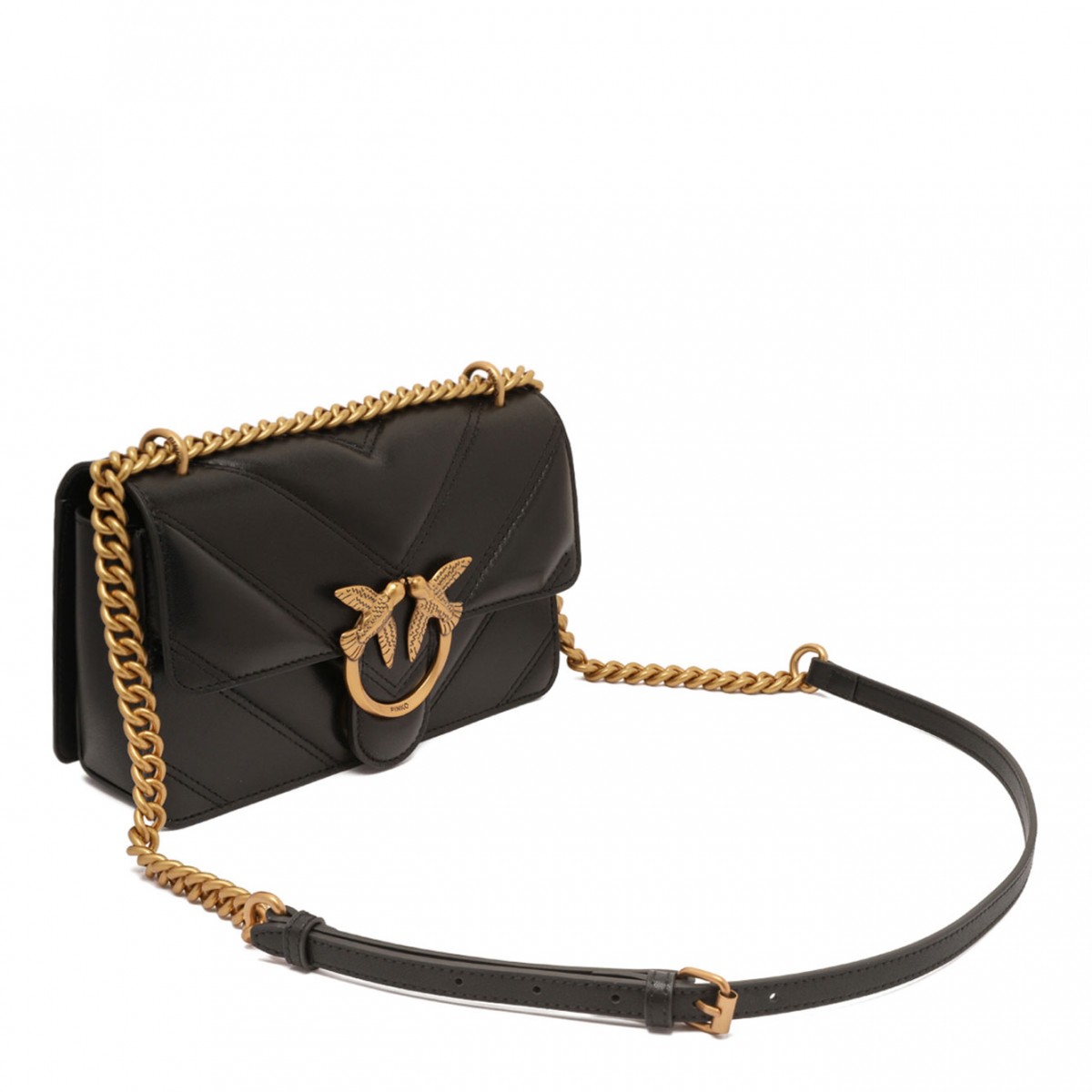 Black Mini Love One Shoulder Bag