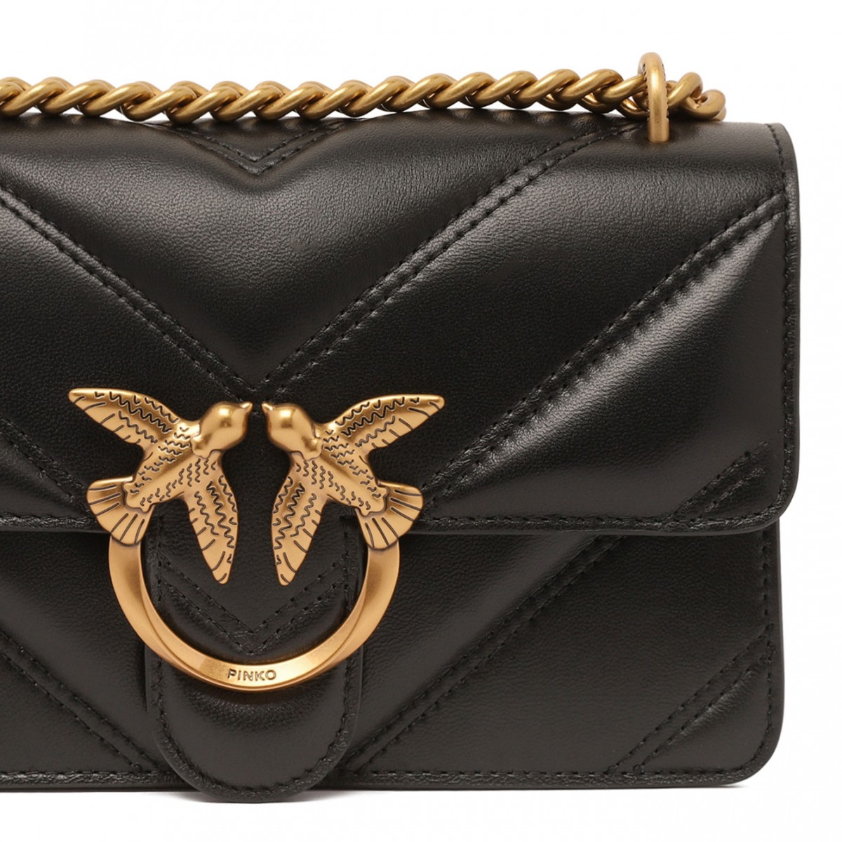 Black Mini Love One Shoulder Bag