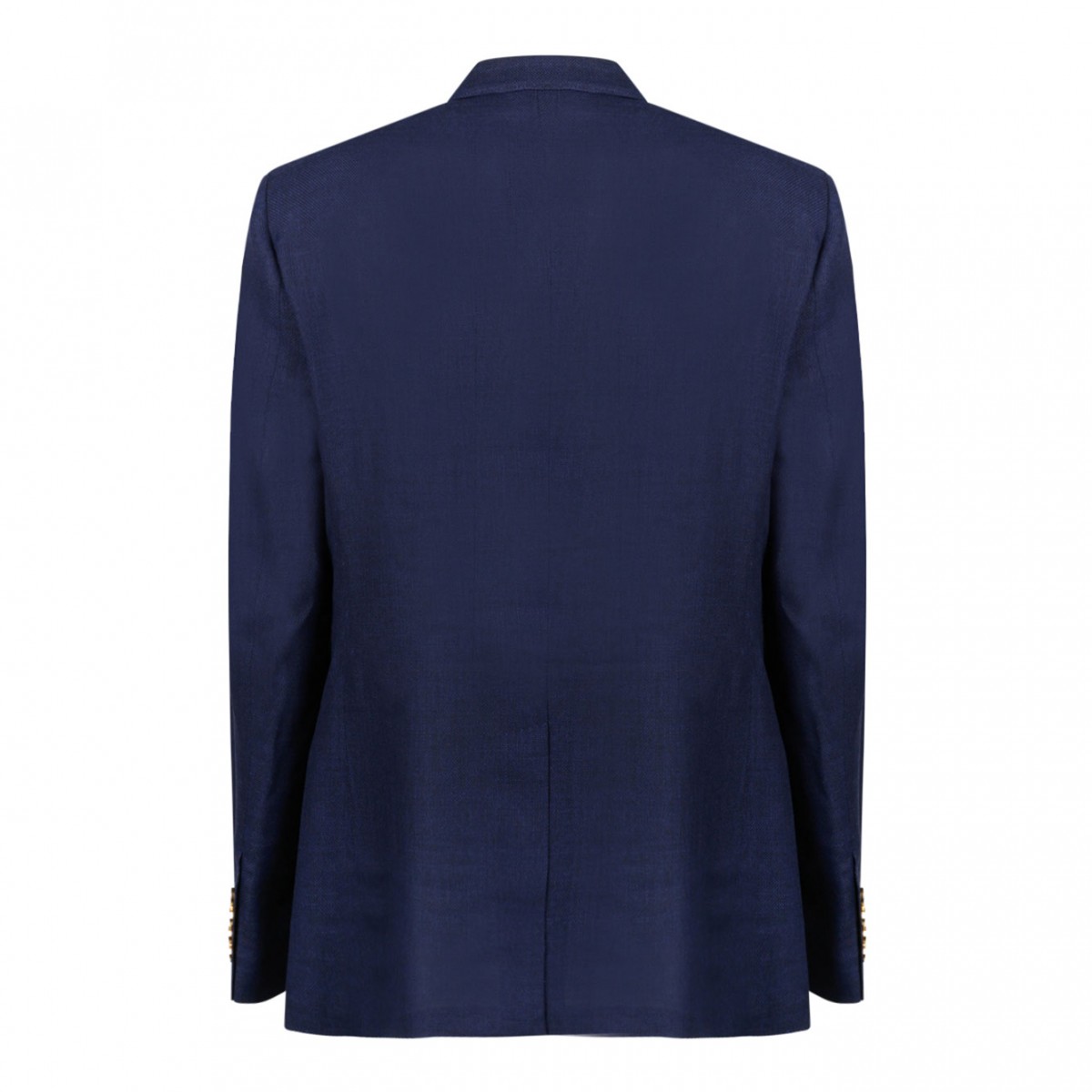 Blue Wool Double-Breasted Blazer