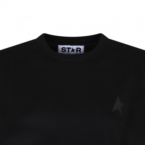 Black Logo Embroidered T-Shirt
