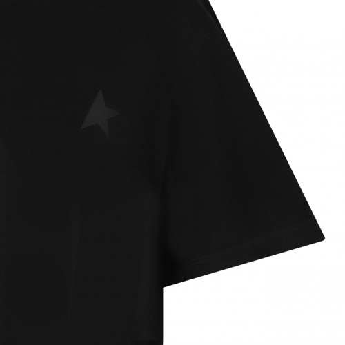 Black Logo Embroidered T-Shirt